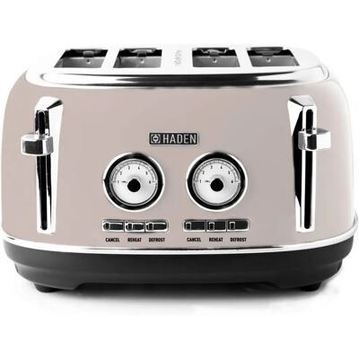 Haden Jersey 4 Slice Toaster - Putty Haden Jersey 4 Slice Toaster - Putty