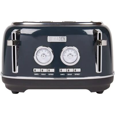 Haden Jersey Steel Blue Toaster 4 Slice - Stainless Steel Retro Toaster Haden Jersey Steel Blue Toaster 4 Slice - Stainless Steel Retro Toaster