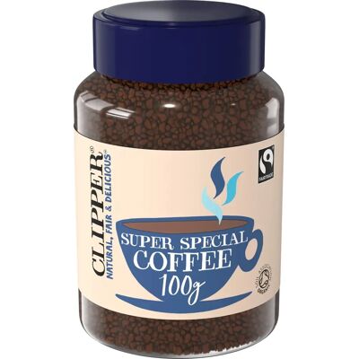 Clipper Økologisk Fairtrade Middels Røst Arabica Kaffe - 100g Clipper Økologisk Fairtrade Middels Røst Arabica Kaffe - 100g