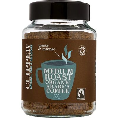 Clipper Organic Arabica Coffee - Fairtrade Medium Roast 200g Clipper Organic Arabica Coffee - Fairtrade Medium Roast 200g