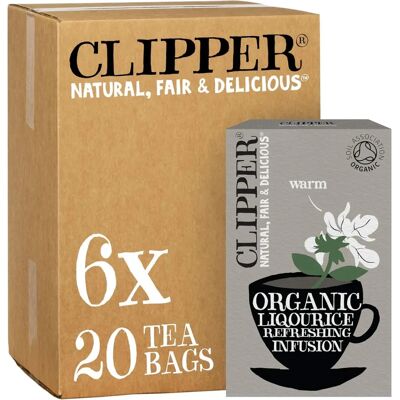 Clipper - Liquorice Tea Bags - Organic - 120 Infusion - Tea Clipper - Liquorice Tea Bags - Organic - 120 Infusion - Tea