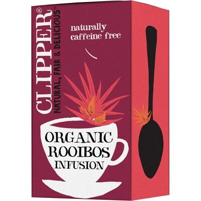 Herbatka Rooibos Organiczna CLIPPER - Ziołowa, Bez Kofeiny, 40g Herbatka Rooibos Organiczna CLIPPER - Ziołowa, Bez Kofeiny, 40g