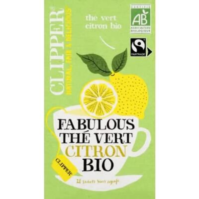 Thé Vert Citron Clipper - Thé vert avec zeste de citron - Publicité Thé Vert Citron Clipper - Thé vert avec zeste de citron - Publicité