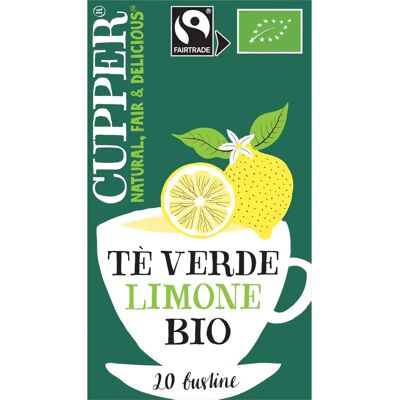 Cupper Chá Verde Orgânico com Limão - 20 Saquinhos Cupper Chá Verde Orgânico com Limão - 20 Saquinhos