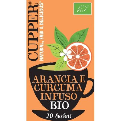 Té ecológico de naranja y cúrcuma Cupper - 20 bolsitas Té ecológico de naranja y cúrcuma Cupper - 20 bolsitas