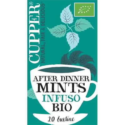 Cupper Doble Menta Té de Hierbas Después de la Cena - 20 Bolsas Cupper Doble Menta Té de Hierbas Después de la Cena - 20 Bolsas