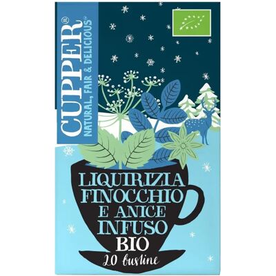 Cupper Modelo - Té orgánico de regaliz y hinojo invernal Cupper Modelo - Té orgánico de regaliz y hinojo invernal