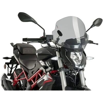 PUIG Universal Windscreen - Motorcycle Windscreen, Smoke PUIG Universal Windscreen - Motorcycle Windscreen, Smoke