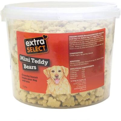Unknown - Teddy Bear Shaped Natural - 3L Bucket - Dog Treats Unknown - Teddy Bear Shaped Natural - 3L Bucket - Dog Treats