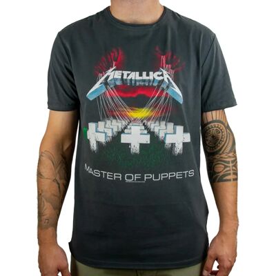 Metallica - Masters of Puppets Vintage Charcoal Large T-Shirt Metallica - Masters of Puppets Vintage Charcoal Large T-Shirt