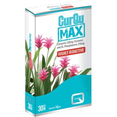Quest CurQuMAX - Κουρκουμίνη DL-Φαινυλαλανίνη - 30 δισκία Quest CurQuMAX - Κουρκουμίνη DL-Φαινυλαλανίνη - 30 δισκία