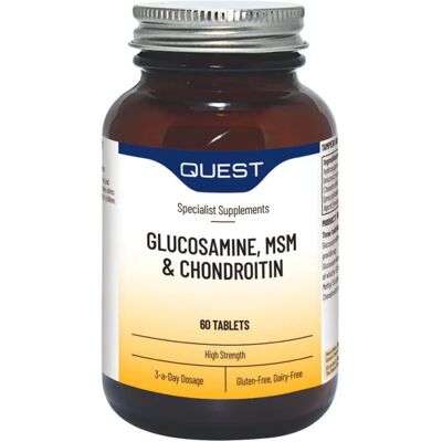 Quest Vitamins Glucosamine, MSM & Chondroitin - Supports Joints Quest Vitamins Glucosamine, MSM & Chondroitin - Supports Joints