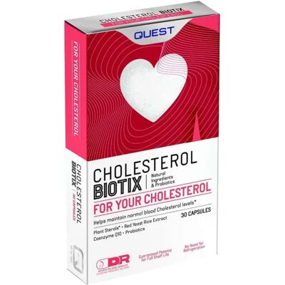Quest Vitamins Cholesterolbiotix - 30 Capsules - Dietary Supplement Quest Vitamins Cholesterolbiotix - 30 Capsules - Dietary Supplement