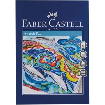 Faber-Castell A4 Kreativ Studio Skizzenblock - Blau - 50 Blatt Faber-Castell A4 Kreativ Studio Skizzenblock - Blau - 50 Blatt