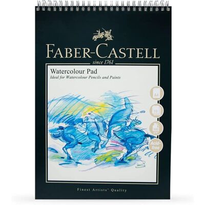 Faber-Castell A4 Watercolour Pad 300gsm - Spiral Bound White Faber-Castell A4 Watercolour Pad 300gsm - Spiral Bound White
