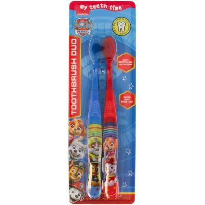 Paw Patrol Kids Toothbrush Duo - Soft Bristles, 3+ Paw Patrol Kids Toothbrush Duo - Soft Bristles, 3+