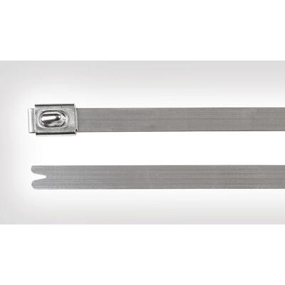 HellermannTyton Bridas de acero inoxidable MBT8HS - 50 unidades HellermannTyton Bridas de acero inoxidable MBT8HS - 50 unidades