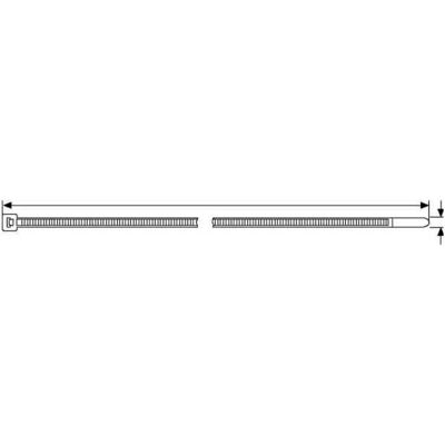HellermannTyton UB270C-B-PA66-BK Collier de serrage - 270mm noir HellermannTyton UB270C-B-PA66-BK Collier de serrage - 270mm noir