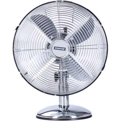 Status - CR221 - Chrome - 12in - Desktop Fan Status - CR221 - Chrome - 12in - Desktop Fan