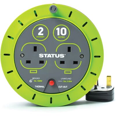 Status - S13a10mcr6 - Green - 10m - cable reel Status - S13a10mcr6 - Green - 10m - cable reel
