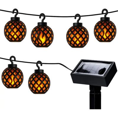 Minyip Black Lantern Solar String Lights - String Lights Minyip Black Lantern Solar String Lights - String Lights