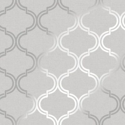 Holden Decor Grey Geometric Pattern Silver Metallic Sparkle Trellis Wallpaper - Wallpaper Holden Decor Grey Geometric Pattern Silver Metallic Sparkle Trellis Wallpaper - Wallpaper