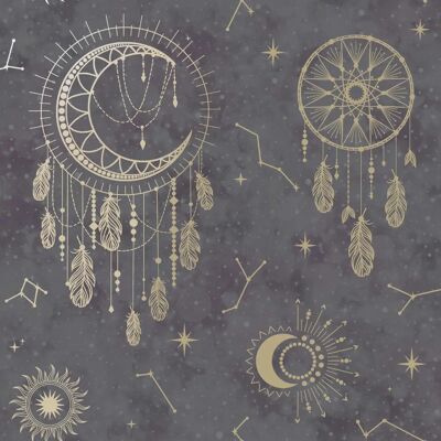 Holden Decor Dreamcatcher Black Gold Wallpaper - Wallpaper Holden Decor Dreamcatcher Black Gold Wallpaper - Wallpaper