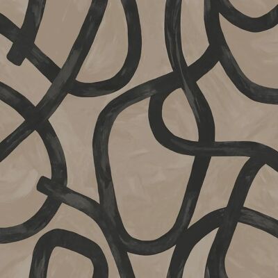 Papier Peint Tourbillon Taupe Holden Decor - Mur d'Accent - Publicité Papier Peint Tourbillon Taupe Holden Decor - Mur d'Accent - Publicité