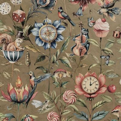 Holden Decor Curious Creatures Wallpaper - Gold - Wallpaper Holden Decor Curious Creatures Wallpaper - Gold - Wallpaper