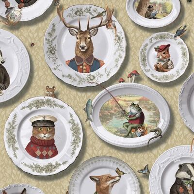 Holden Decor Animaux Vintage Tea Party Papier Peint - Papier - Publicité Holden Decor Animaux Vintage Tea Party Papier Peint - Papier - Publicité