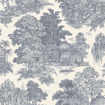 Holden Bleu Osterley Gardens Toile Papier Peint - Papier - Publicité Holden Bleu Osterley Gardens Toile Papier Peint - Papier - Publicité