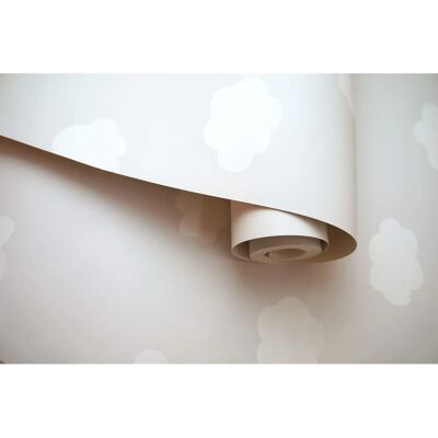 Holden Decor Cloudy Sky Children's Wallpaper Grey White - Wallpaper Holden Decor Cloudy Sky Children's Wallpaper Grey White - Wallpaper