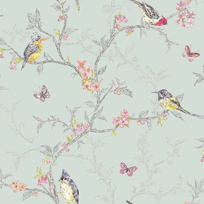 Holden Decor Mint Birds Wallpaper - Wallpaper Type Holden Decor Mint Birds Wallpaper - Wallpaper Type