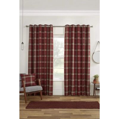 Carnoustie Red Tartan Blackout Curtains - Curtains Carnoustie Red Tartan Blackout Curtains - Curtains