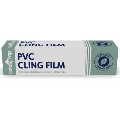 Caterwrap Cling Film 300mmx300m Cutter Box - Cling Film Caterwrap Cling Film 300mmx300m Cutter Box - Cling Film