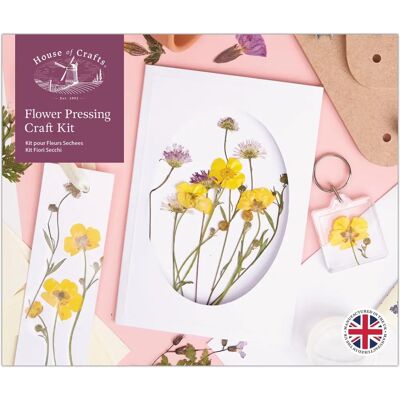 House of Crafts - Flower Pressing Kit - Press Flowers Craft Set House of Crafts - Flower Pressing Kit - Press Flowers Craft Set