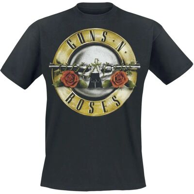 T-Shirt Courte Manche Noir Guns N' Roses - Marchandise officielle - Publicité T-Shirt Courte Manche Noir Guns N' Roses - Marchandise officielle - Publicité