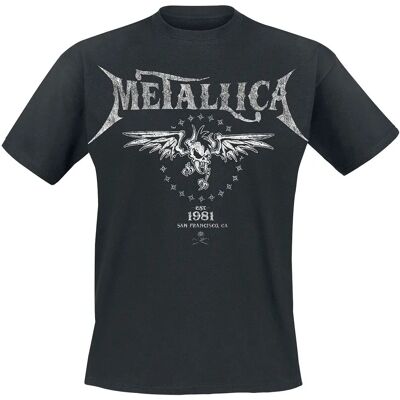 Metallica Whiskey In the Jar lyhythihainen T-paita - Miehet - Musta Metallica Whiskey In the Jar lyhythihainen T-paita - Miehet - Musta