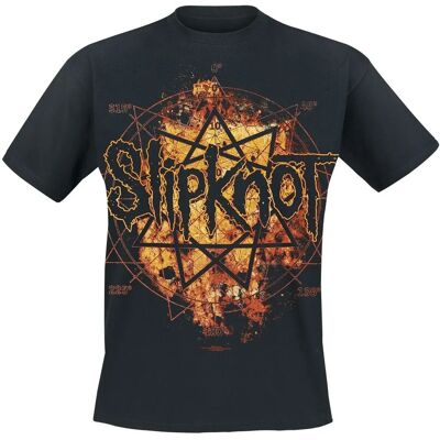 Slipknot Radio Fires lyhythihainen T-paita - Miehet - Musta Slipknot Radio Fires lyhythihainen T-paita - Miehet - Musta