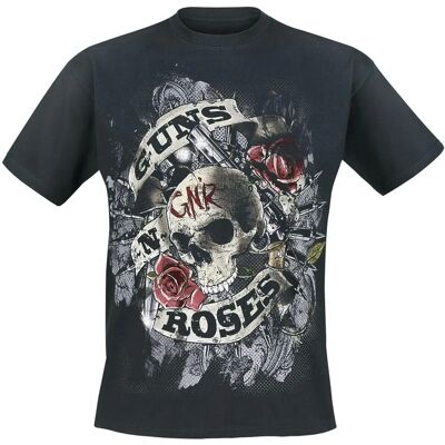 Guns N' Roses Firepower Schwarzes T-Shirt - Herren Guns N' Roses Firepower Schwarzes T-Shirt - Herren