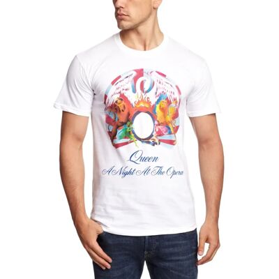Rock Off Queen En Natt Vid Operan Vit Stor T-shirt Rock Off Queen En Natt Vid Operan Vit Stor T-shirt