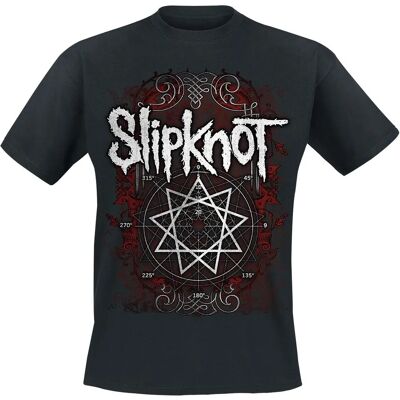 Slipknot Framed Flourishes - Short sleeve T-paita - Mies - Musta Slipknot Framed Flourishes - Short sleeve T-paita - Mies - Musta