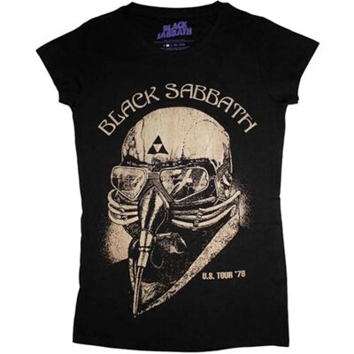 Black Sabbath US Tour 1978 Ladies T-shirt - Rock Off - BSTSP01LB Black Sabbath US Tour 1978 Ladies T-shirt - Rock Off - BSTSP01LB