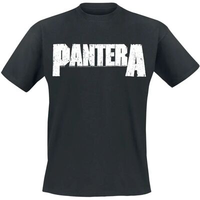 Pantera XL Schwarzes Kurzarm T-Shirt - T-Shirt Pantera XL Schwarzes Kurzarm T-Shirt - T-Shirt