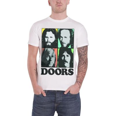HeyRusty Dvere - Vit - Rockband T-shirt - Officiell licens HeyRusty Dvere - Vit - Rockband T-shirt - Officiell licens