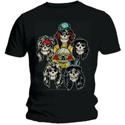 Tricou Rock Off Guns N' Roses Vintage Heads - Merch Oficial Tricou Rock Off Guns N' Roses Vintage Heads - Merch Oficial