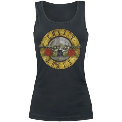 Guns N' Roses Balle Usée Top - Femme - noir - S-XXL - Top - Publicité Guns N' Roses Balle Usée Top - Femme - noir - S-XXL - Top - Publicité