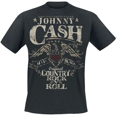 Johnny Cash Kurzarm T-Shirt - Einfarbig - Reguläre Passform Johnny Cash Kurzarm T-Shirt - Einfarbig - Reguläre Passform