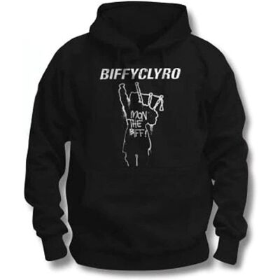 Svart Biffy Clyro Mon The Biff hoodie - Huvtröja con kapuschong Svart Biffy Clyro Mon The Biff hoodie - Huvtröja con kapuschong