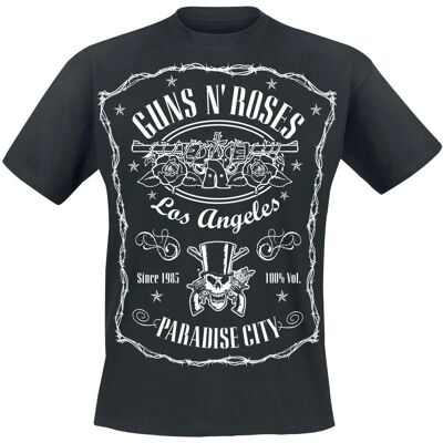 T-Shirt Guns N' Roses Paradise City - Manches courtes - Noir - Publicité T-Shirt Guns N' Roses Paradise City - Manches courtes - Noir - Publicité